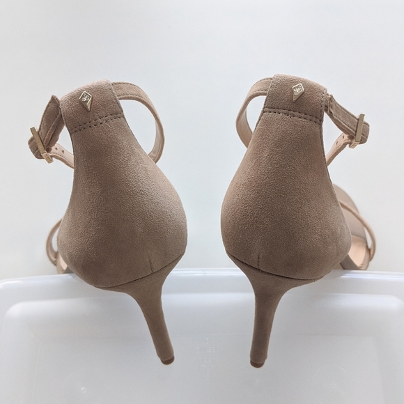 NEW Sam Edelman Patti Biege Sueded Sandal Size 11 - Picture 4 of 7